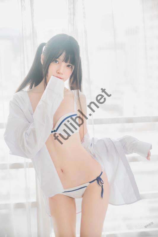 高颜值coser@桜桃喵电子写真 - 白衬衫双马尾[47P/362M]