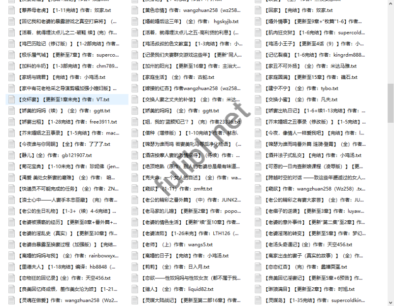 各类型中短篇H小说全本合集[746txt/126M]