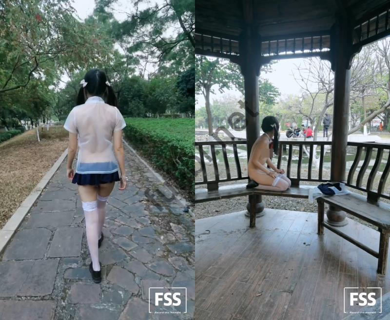 [推荐]极品网红@FSS冯珊珊 - 凉亭极限露出+商场男厕手擒陌生人[3V/1.16G]