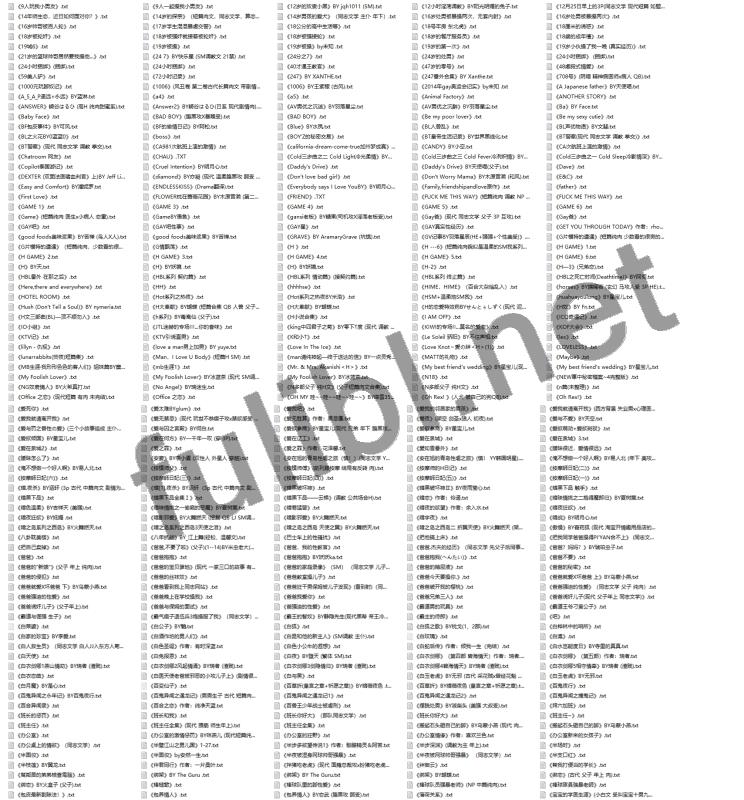 2.6万部工口小说合集[26611TXT/5.64G]
