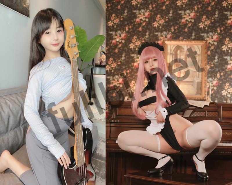 二次元萌妹coser@桜井宁宁 - 吉他妹妹+复古女仆[111P+3V/506M]