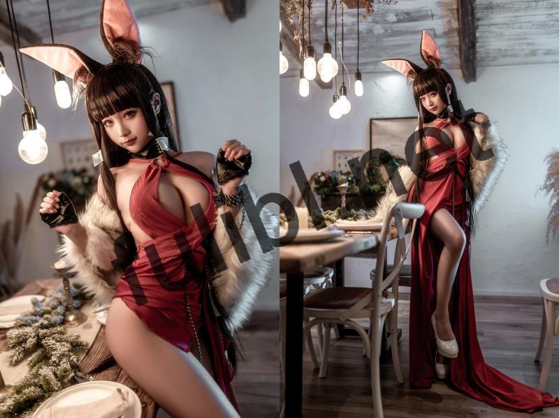 高质量coser@蠢沫沫 新作 埃及喵+碧蓝航线 赤城 2套合集[81P/1.11G]