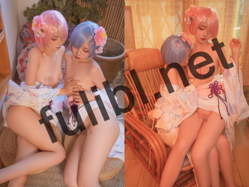 高质量coser@爆机少女喵小吉×金鱼kinngyo - 双子：拉姆蕾姆[103P+3V/3.26G]