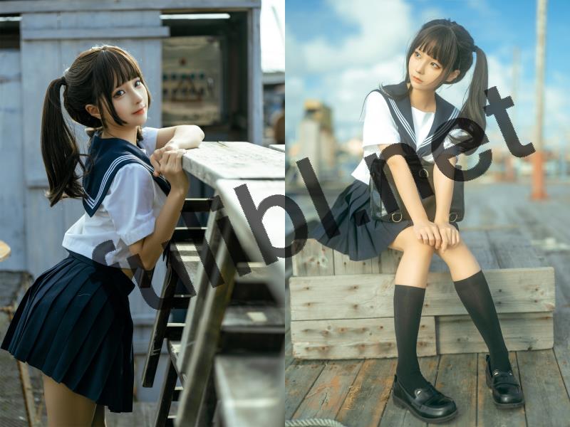 高质量coser@蠢沫沫 新作 海风+小电车[139P/1.02G]