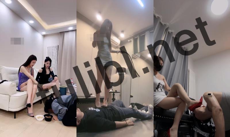 双人女S@伊楠 调教踩踏多位男女奴合集[25V/10.3G]